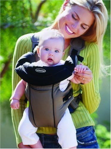 51tcNZLvZDL._AC_SY879_ Infantino Euro Rider Baby Carrier – Khaki & Black, Adjustable Front Carrier for Infants (Discontinued Model) () - Image 1